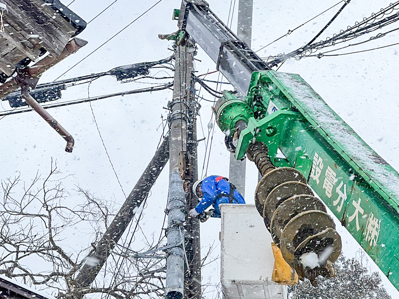 輪島市の電柱復旧 大分電設など3社： | 大分建設新聞