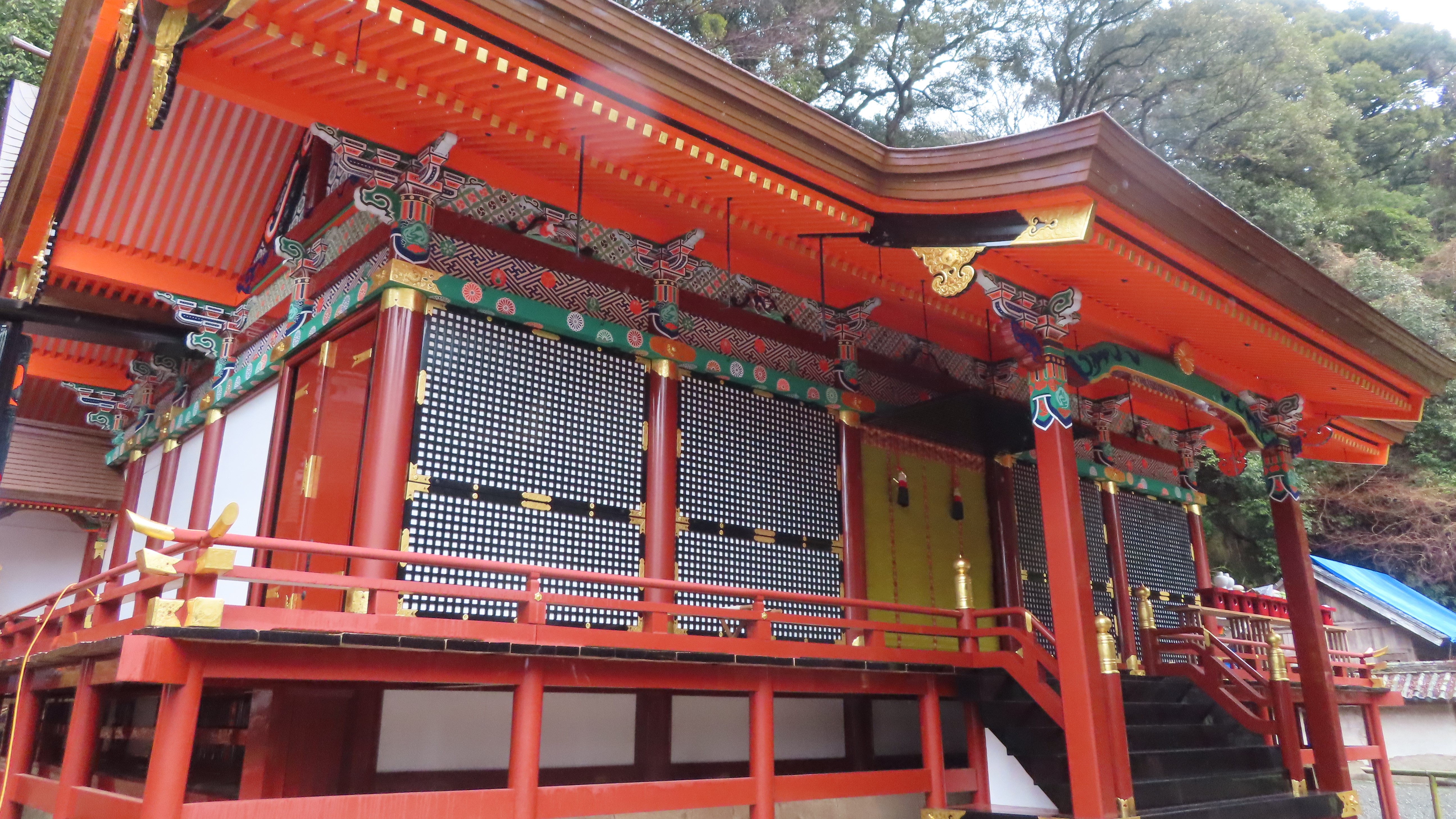 柞原八幡宮「文化財保存修理」の第一期事業が完成