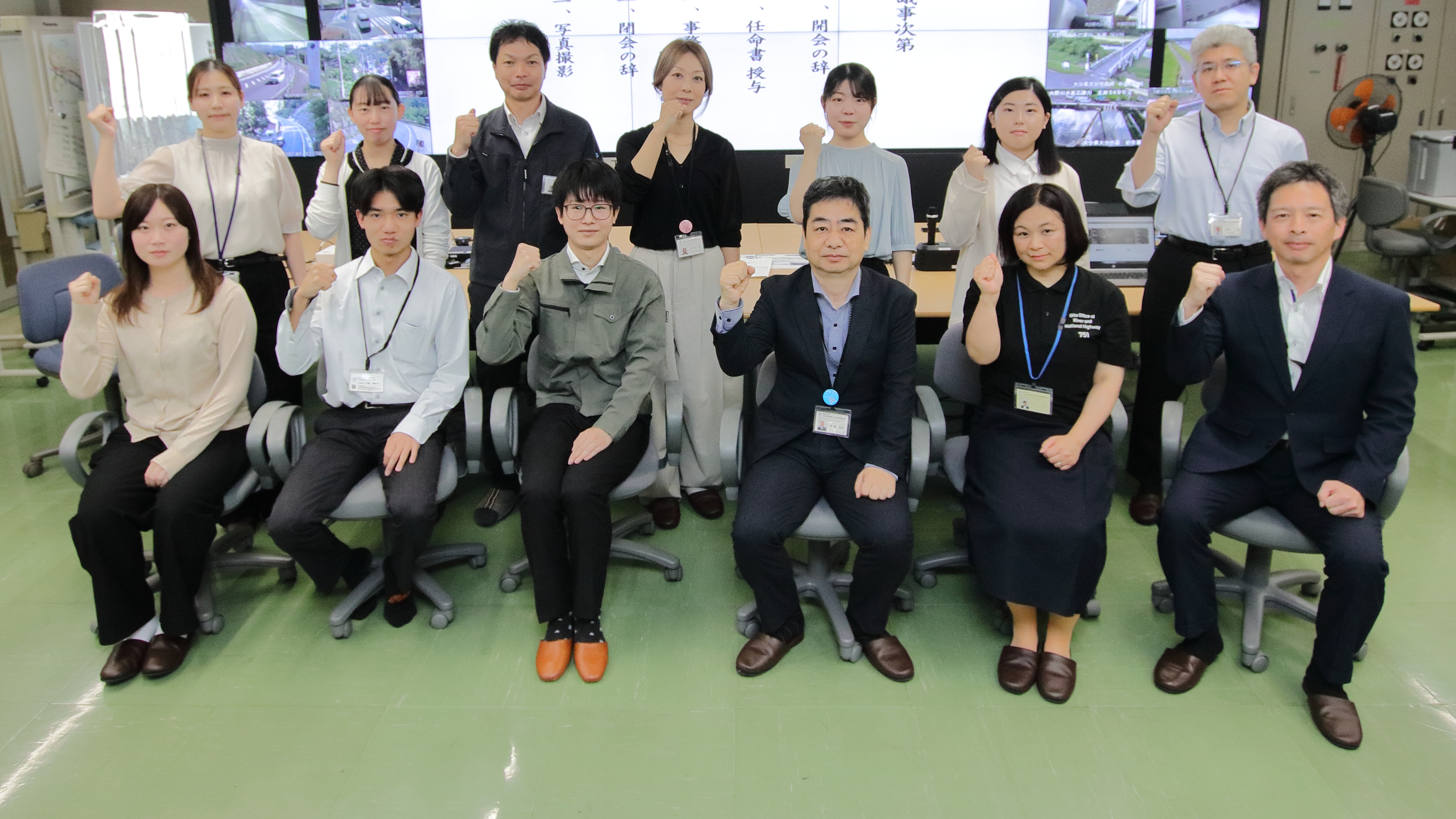 大分河川国道事務所で「こうほう課」広報官任命式
